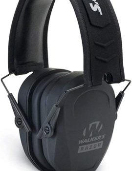 Razor Slim Passive Earmuffs Ultra Low Profile 27dB NRR Light Weight