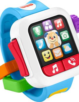 Fisher-Price Laugh & Learn Baby To Toddler Toy Time To Learn Smartwatch With Lights & Music For Pretend Play Ages 6+ Months