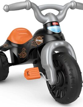 Fisher-Price Harley-Davidson Toddler Tricycle Tough Trike Bike With Handlebar Grips & Storage For Preschool Kids Ages 2+ Years