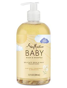 SheaMoisture Baby Wash & Shampoo for All Skin Types Raw Shea, Chamomile & Argan Oil Baby Wash and Shampoo with Frankincense & Myrrh to Help Cleanse 13 oz