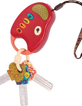 B. toys FunKeys Toy Keys For Toddlers and Babies, Red, 6 Months Plus