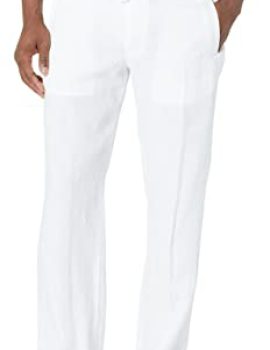 Men’s Regular Fit 100% Linen Drawstring Pants