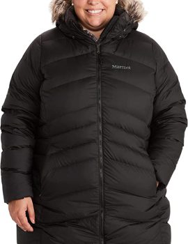 Marmot Montreal Women’s Mid-Thigh Length Down Puffer Coat, Fill Power 700