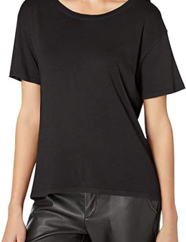 Enza Costa Women’s Supima Cotton Tissue Jersey Boyfriend Tee