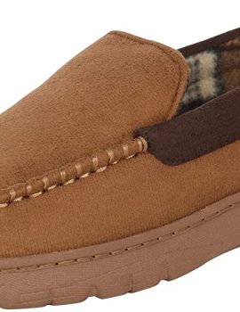 Men’s Textured Moccasin Slipper