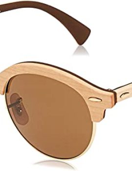 Ray-Ban RB4246m Clubhouse Wood Round Sunglasses