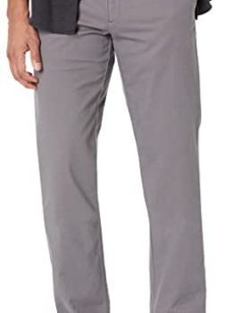 Men’s Straight-Fit Casual Stretch Khaki Pant