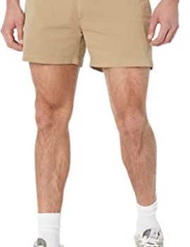 Men’s Slim-Fit 5″ Flat-Front Comfort Stretch Chino Short