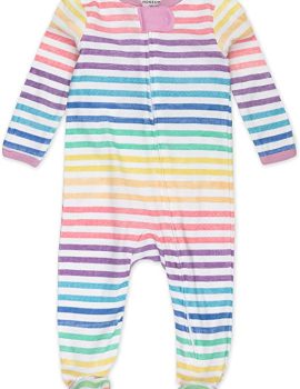 baby-boys Super Combed Natural Cotton Footless Stretchie One Piece Sleepwear, Baby and Toddler, Zipper, 1 Pack