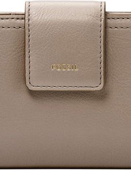 Fossil Women’s Logan Leather RFID-Blocking Tab Clutch Wallet