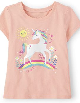 The Children’s Place Baby Toddler Girls Short Sleeve Graphic T-Shirt