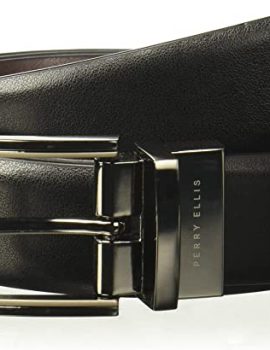 Men’s 2-Tone Matte and Shine Buckle Reversible Belt