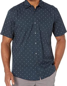 Men’s Regular-Fit Short-Sleeve Print Shirt