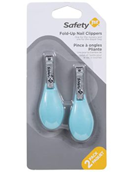 Safety 1st Fold-Up Nail Clipper, 2-Count – Colors May Vary