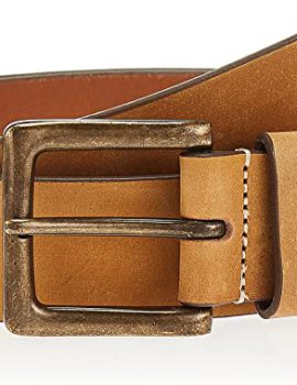 Men’s 38 Mm Boot Leather Wheat Belt